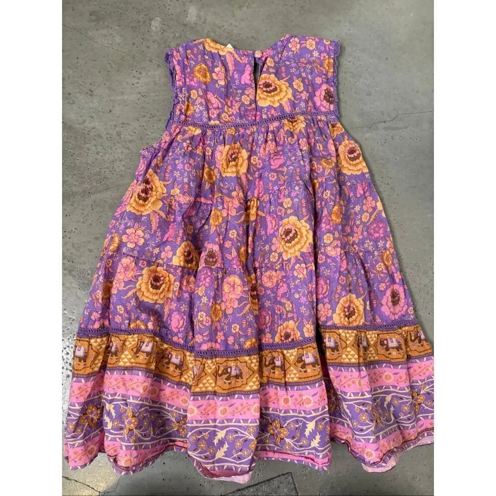 Spell & The Little Gypsies Zahara Midi Dress | 5T in Purple